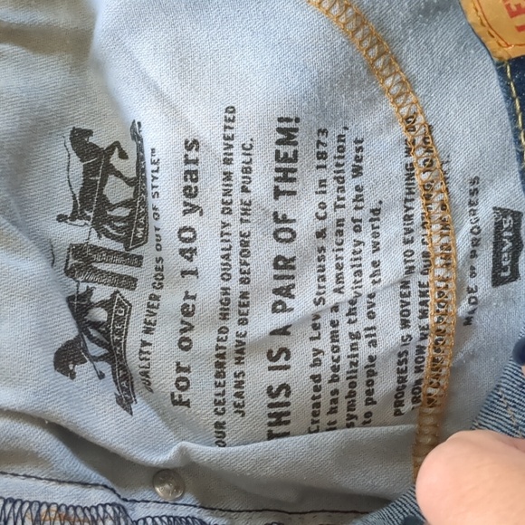 LEVI'S 514* dark wash straight leg jeans - Picture 9 of 11